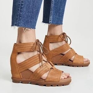 SOREL Joanie II Lace Wedge Sandals
